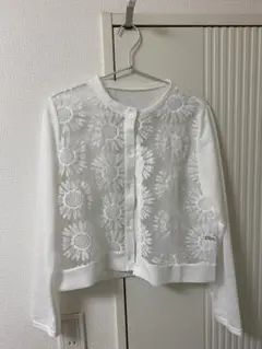 【未使用/美品】シアー花柄カーディガン