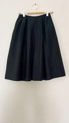 美品 PROPOTION フレアスカート 膝丈 黒