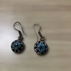 セルビン焼フックピアス　メキシコ製