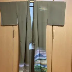 セール中 着物 正絹 付け下げ 袷 躾付き 未使用品