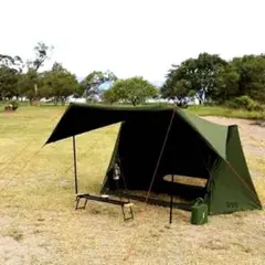 レア　廃盤　パップフーテント　黒　DOD 初代モデル 販売終了】パップフーテント（ブラック） T2-540-BK - DOD