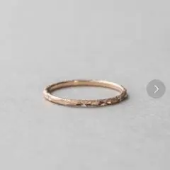 【美品】ete カットリング 7号 K10 ピンクゴールド