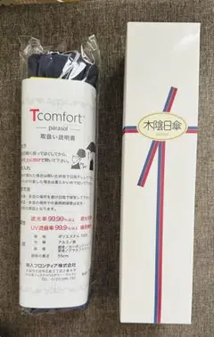 【未使用】テイジン木陰日傘　晴雨兼用　５５cm　ネイビー