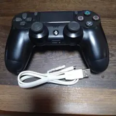 PS4 DualShock 4 コントローラー 黒 USBケーブル付き