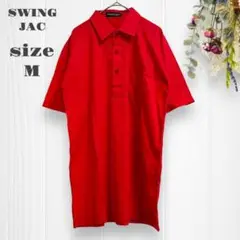 極美品 SWING JAC リネンブレンドポロシャツ 日本製