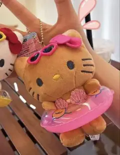 【新品未開封】大人気　日焼けキティ　キーホルダー