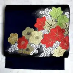 唐織 梅楓模様 名古屋帯