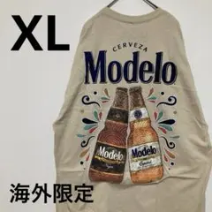 モデロ Cerveza Modelo プリント Tシャツ ベージュ ビール