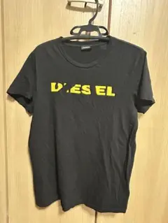 DIESEL 黒 Tシャツ ロゴプリント