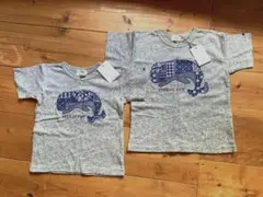 F.O.KIDS クジラ刺繍 グレー Tシャツ 100サイズ＆120サイズ