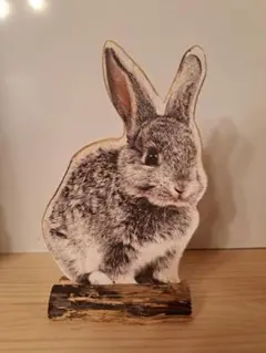 うさぎ ウサギ 置物 木製