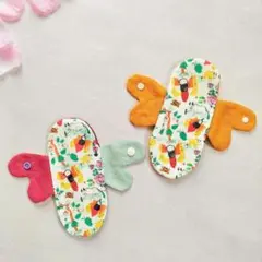ハンドメイド♪オーガニックコットン 布ナプキン／布ライナー2点セット