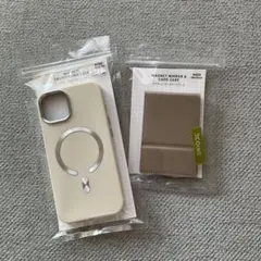 iPhone用スマホケース（iPhone13/14）+ ミラー付きカードケース