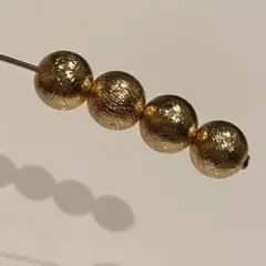 ギベオン　ゴールド　8ミリ　4粒　天然石　隕石　180