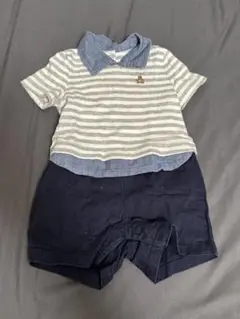 GAP ストライプポロシャツ＆ショートパンツセット