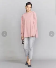 美品　BY∴ コットン天竺ビッグロングスリーブTシャツ　定価¥9350
