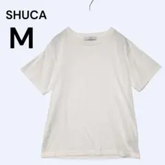 シュカ SHUCA 半袖Tシャツ カットソー M ホワイト シンプル 無地