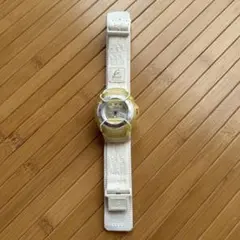 ホワイト 手巻き時計 アナログ式(baby-G)