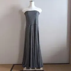 フレームワークス　ロングワンピース　ビスチェタイプ　フリーサイズ　グレー系