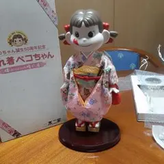 晴れ着ペコちゃん　雅 不二家 晴れ着ペコちゃん人形陶器「雅」白い着物 : 防災ライフ
