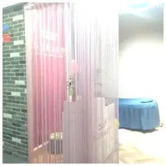 ホワイト　ひものれん2組　ラメ入り　1m×2m　インテリヤ　お部屋の仕切り　豪華
