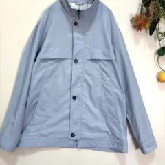 【MACCHIO】ジャンパー　ブルゾン　 長袖　ライトグレー　メンズ　S