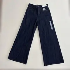 【未使用タグ付】GU ミドルライズワイドジーンズＭ