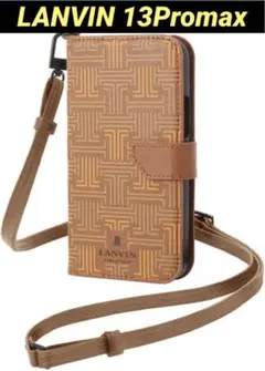 LANVIN ランバン iPhone13Promax 手帳型 ストラップ 美品