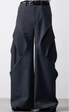 CLEL プライムTR 3Dタックパンツ ブルーチャコールS