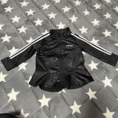 adidasブラック ジャケット 12M