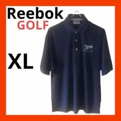 Reebok golf リーボック　ゴルフ ポロシャツ XL 黒 ブラック