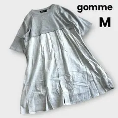 マキヒロシゲアトリエ　gomme ゴム　M グレー　プルオーバーワンピース