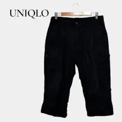 【UNIQLO】ロールアップスリークォーターカーゴパンツ ウエストゴム ポケット