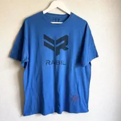 RABIL ロゴ Tシャツ 青