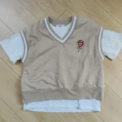 アルジー　ベスト付きTシャツ