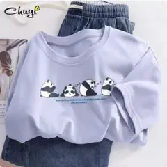 アイロン転写シート「４頭のパンダ」いねむりパンダ　ぱんだ　panda　かわいい