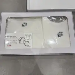 【新品・未使用】INUJIRUSHI Baby 肌着＆スタイセット 日本製