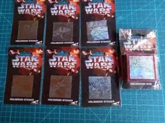 STAR WARS ホログラムステッカー6枚セットとボックス
