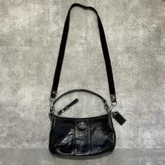 00s archive coach enamel hand bag y2k 平成