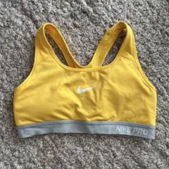 Nike Pro イエロー スポーツブラ　Mサイズ