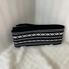 黒い花模様の角帯