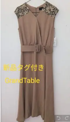 定価￥26800★グランターブル★ヤマダヤ★レースアクセントフレアーワンピース