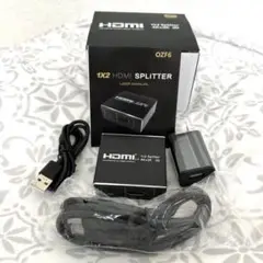 ✨新品HDMI分配器 1x2 Splitter 4K対応　コンパクト