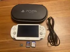 PS Vita ホワイト メモリーカード8GB ソフト2本付き
