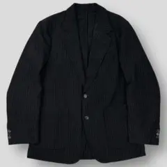 La Favola / リネン × レザー ノーカラー パイピングブルゾン BEAMS F（ビームスF）La Favola / コットンリネン × レザー ノー
