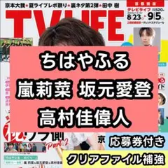 ちはやふる 嵐莉菜 坂元愛登 高村佳偉人　連載 切り抜き 応募券　TV LIFE