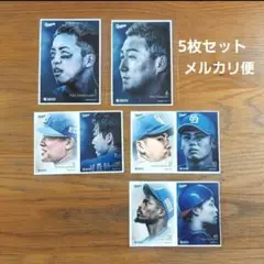 中日ドラゴンズ 竜ブロマイド8　5枚セット①