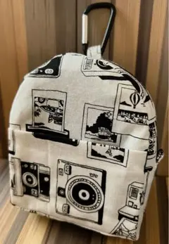 ハンドメイド ミニリュック型ポーチ カメラ