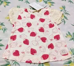 80サイズ★新品★かわいい★半袖★イチゴ柄★夏★バースデー★赤★シャツ