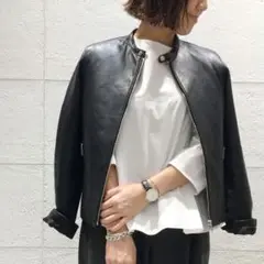 ジャーナルスタンダード シープレザーシングルライダース★革ジャンラムレザー